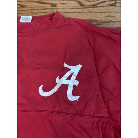 Alabama Crimson Tide Shirt Womens Small Red Long Sleeve Spirit Jersey Style - Picture 3 of 7